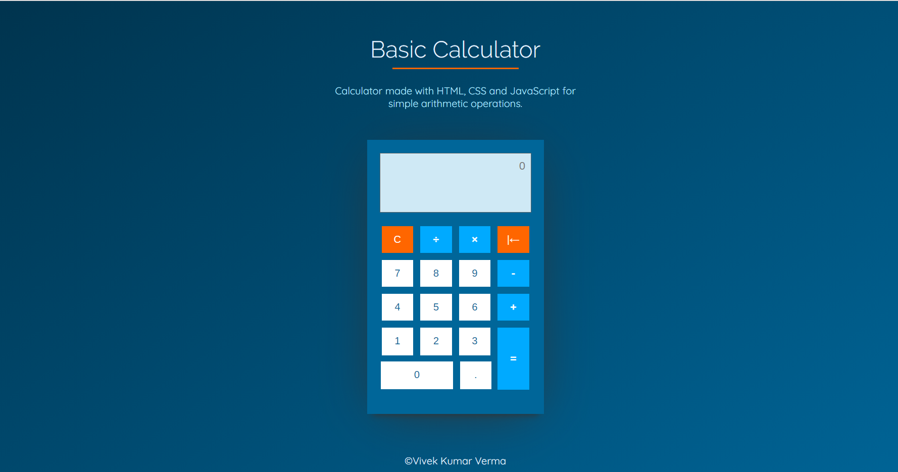 calculator js app